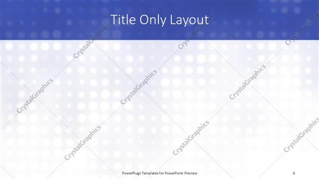 Title Only presentation slide layout