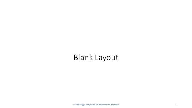 Blank presentation slide layout
