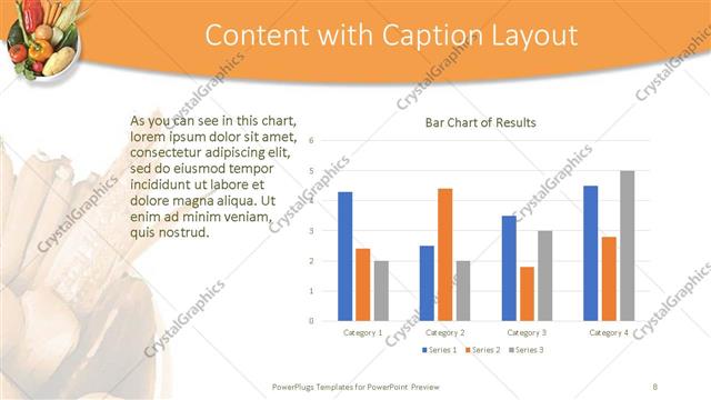 Content with Caption presentation slide layout