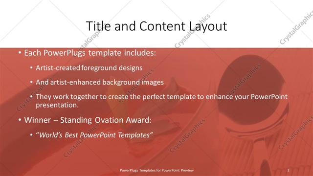 Title and Content presentation slide layout