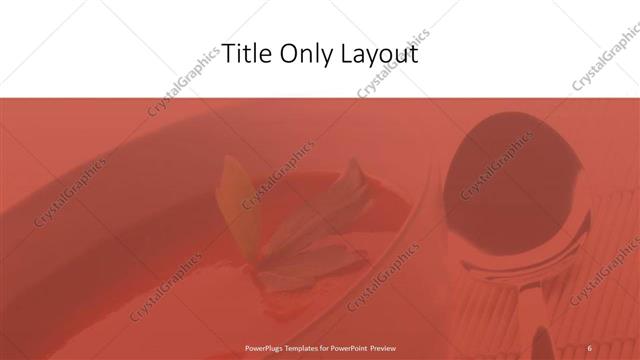 Title Only presentation slide layout