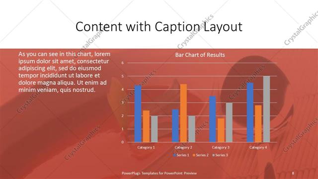 Content with Caption presentation slide layout