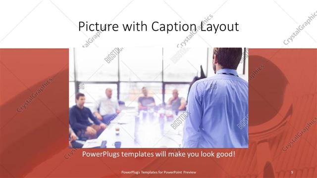 Picture with Caption presentation slide layout