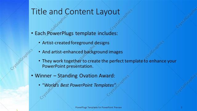 Title and Content presentation slide layout