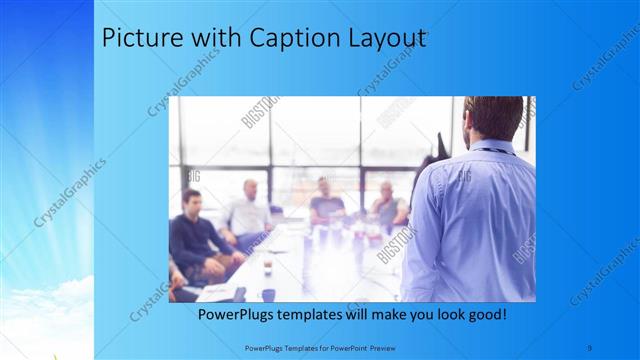Picture with Caption presentation slide layout