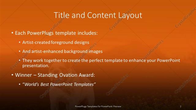 Title and Content presentation slide layout