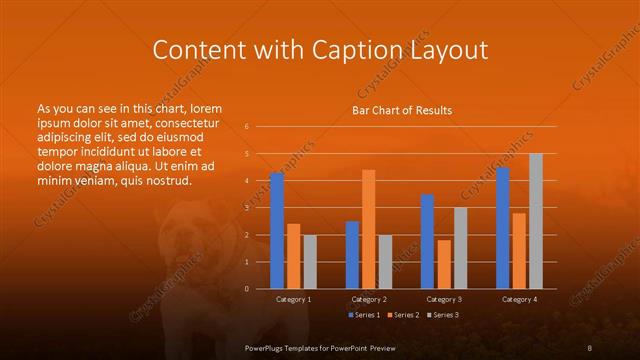 Content with Caption presentation slide layout