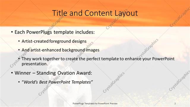 Title and Content presentation slide layout