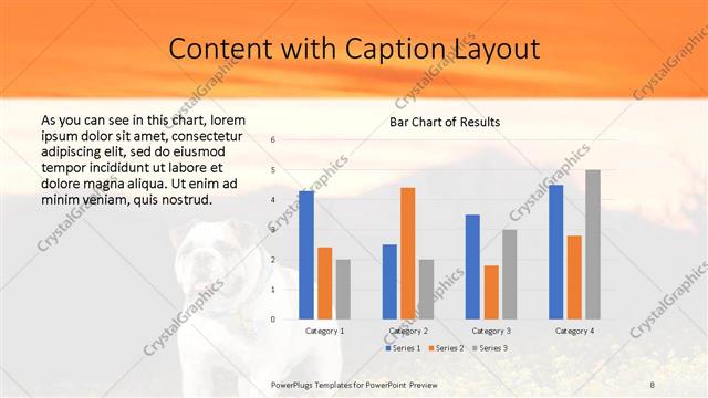 Content with Caption presentation slide layout