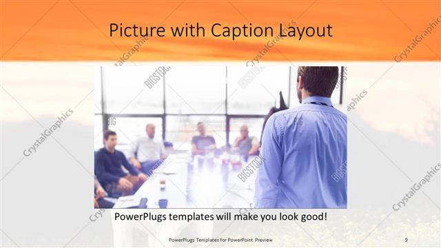 Picture with Caption presentation slide layout