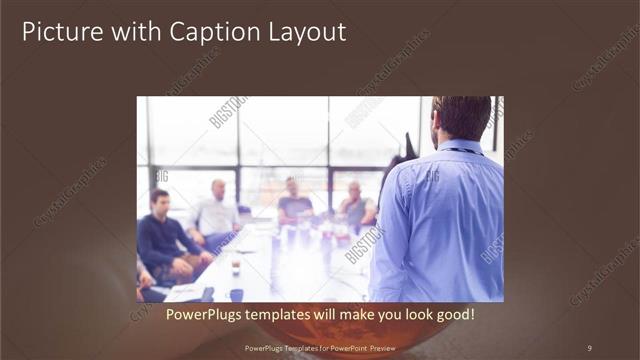Picture with Caption presentation slide layout