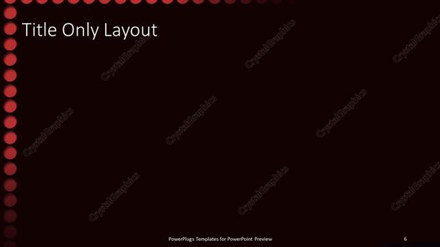 Title Only presentation slide layout