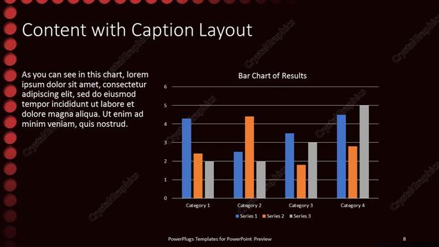 Content with Caption presentation slide layout