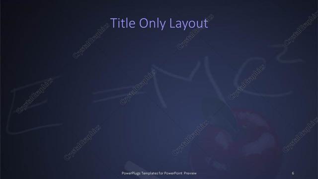 Title Only presentation slide layout