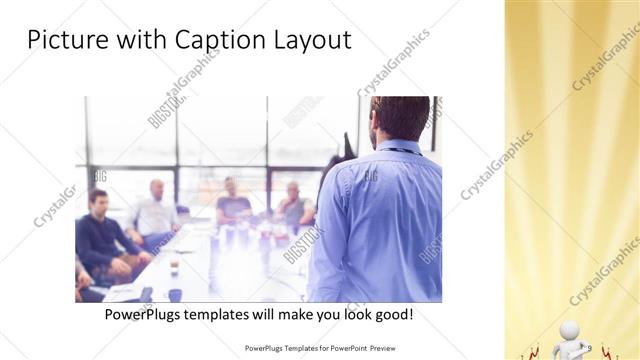 Picture with Caption presentation slide layout