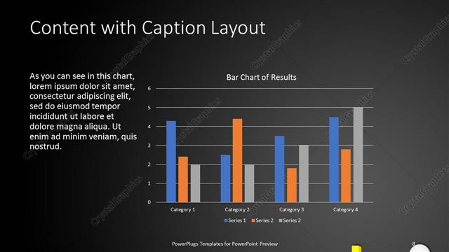 Content with Caption presentation slide layout