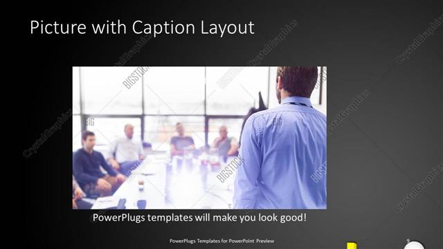 Picture with Caption presentation slide layout