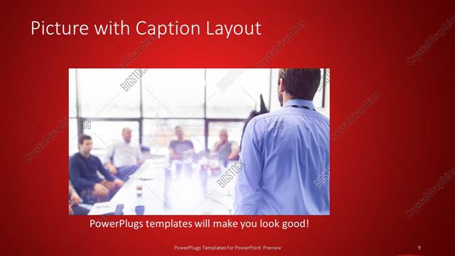 Picture with Caption presentation slide layout