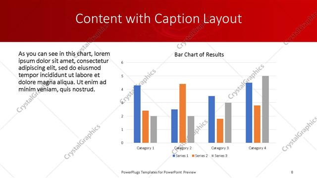 Content with Caption presentation slide layout