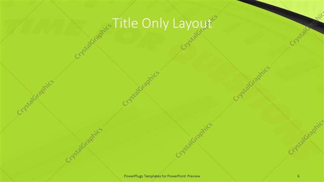Title Only presentation slide layout