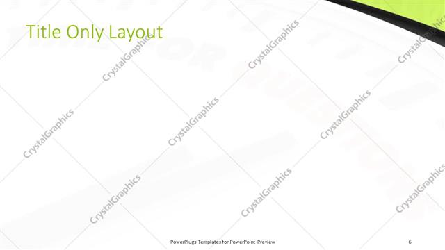 Title Only presentation slide layout