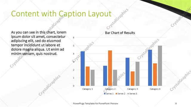 Content with Caption presentation slide layout