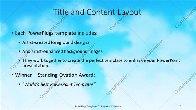 Title and Content presentation slide layout