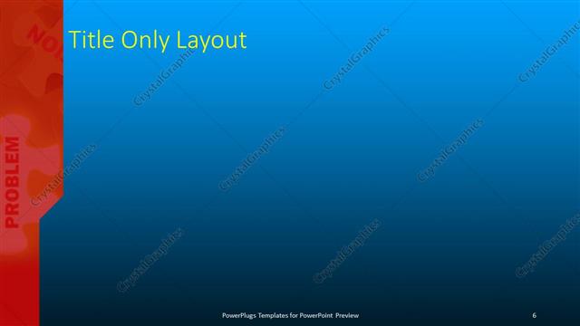 Title Only presentation slide layout