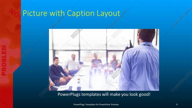 Picture with Caption presentation slide layout