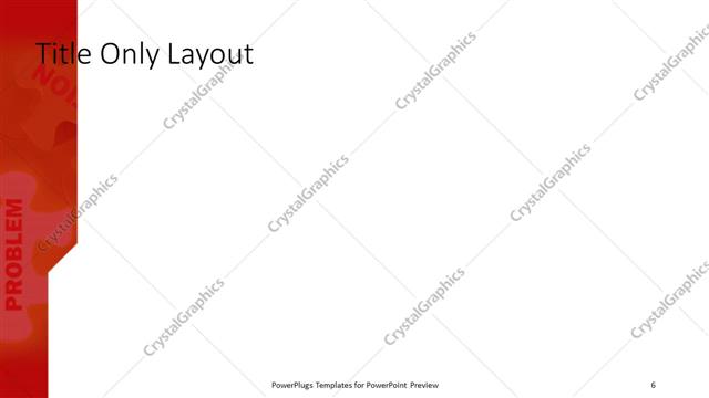 Title Only presentation slide layout