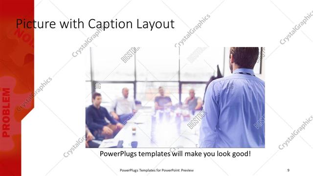 Picture with Caption presentation slide layout
