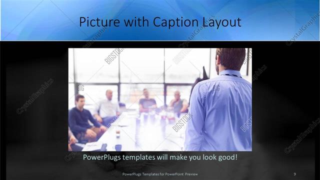 Picture with Caption presentation slide layout