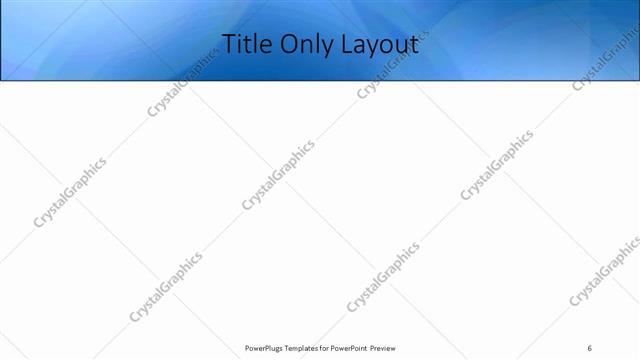 Title Only presentation slide layout