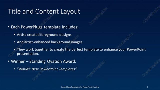 Title and Content presentation slide layout