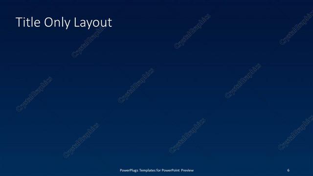 Title Only presentation slide layout