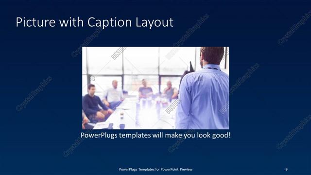 Picture with Caption presentation slide layout