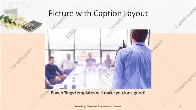 Picture with Caption presentation slide layout
