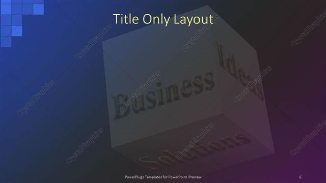Title Only presentation slide layout
