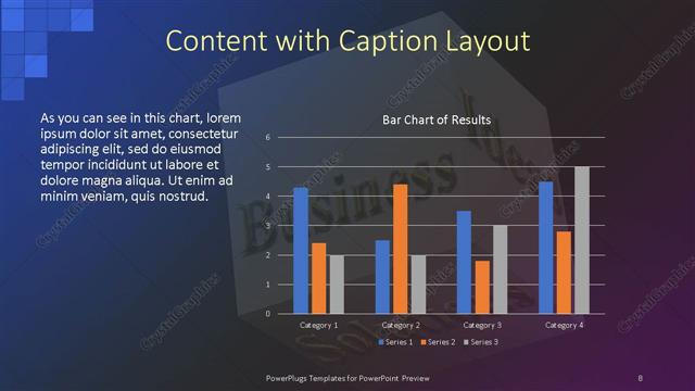 Content with Caption presentation slide layout