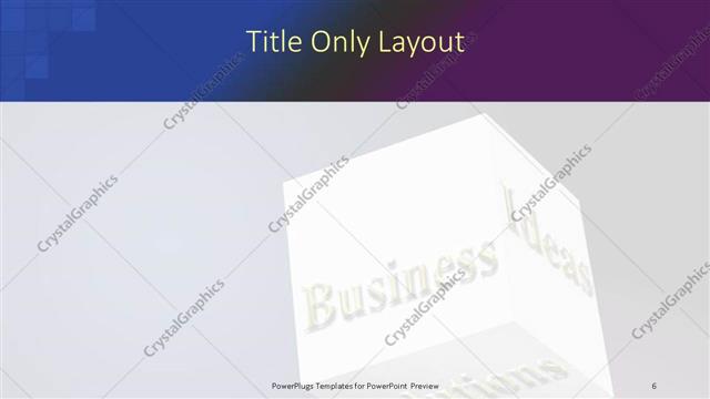Title Only presentation slide layout