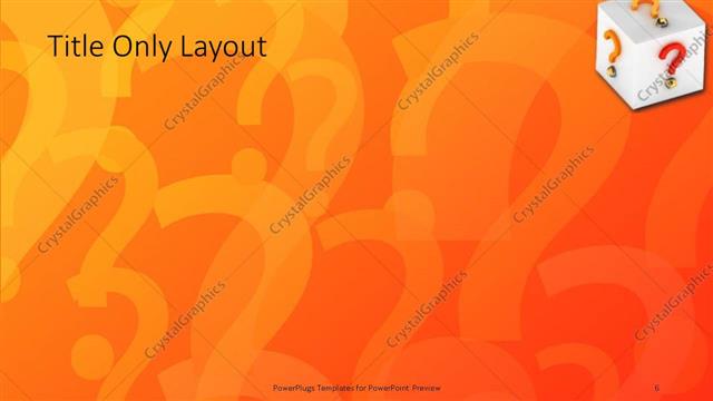 Title Only presentation slide layout