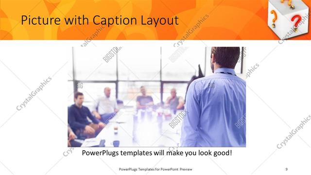 Picture with Caption presentation slide layout