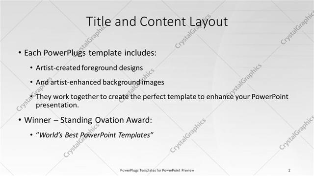 Title and Content presentation slide layout