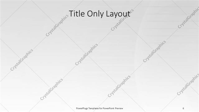 Title Only presentation slide layout