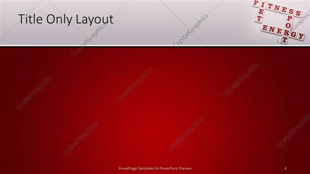 Title Only presentation slide layout