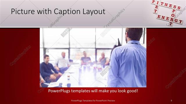 Picture with Caption presentation slide layout