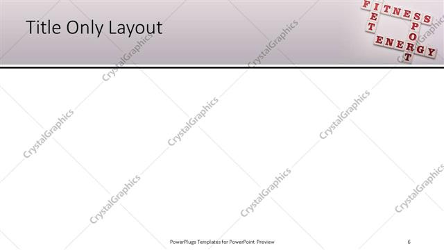 Title Only presentation slide layout