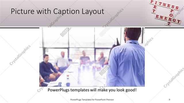 Picture with Caption presentation slide layout