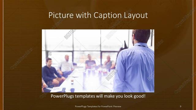 Picture with Caption presentation slide layout