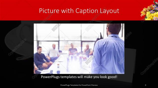 Picture with Caption presentation slide layout